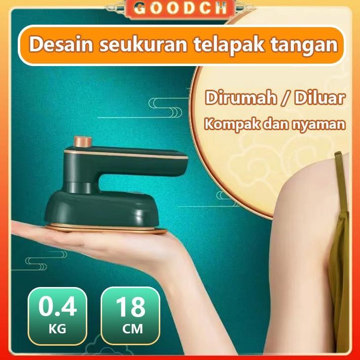 PROMO TERBARU GOODCH Setrika Uap Genggam Portable Mesin Setrika Baju Mini USB Rechargeable, Hemat En