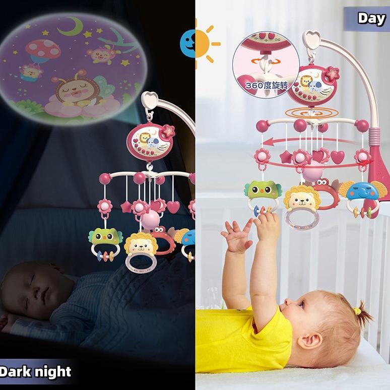 hot deals isabella remote control memutar bel tempat tidur / crib bell toys / crib hanging toys / ma