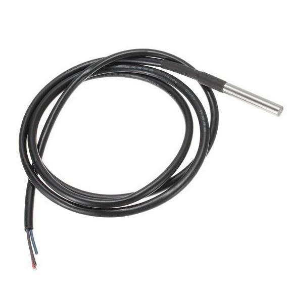Diskon Sensor Waterproof Temperature Probe DS18B20 Stainless Steel Pengukur Suhu Temperatur Kabel om