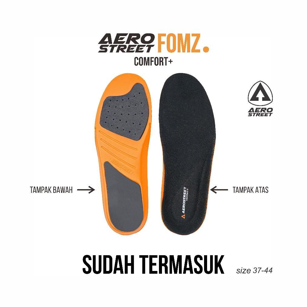 BIG SALE Aerostreet Austin Sneakers Casual 37-44 Coklat Tua Natural Sepatu Pria Wanita Ringan Nyaman