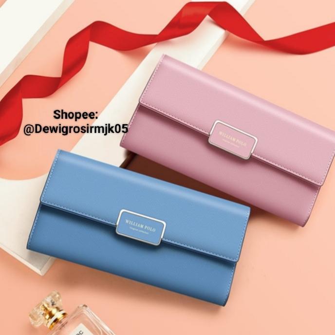 Super Deal (Import Korea) Dompet Tipis Wanita Dompet Panjang Wanita Dompet Lipat Wanita Dompet Hp Wa