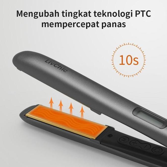 LivChic LS303 Floating Plate (Smooth & Silky) - Catok Rambut Profesional - Bonus Paket Lengkap & Gar