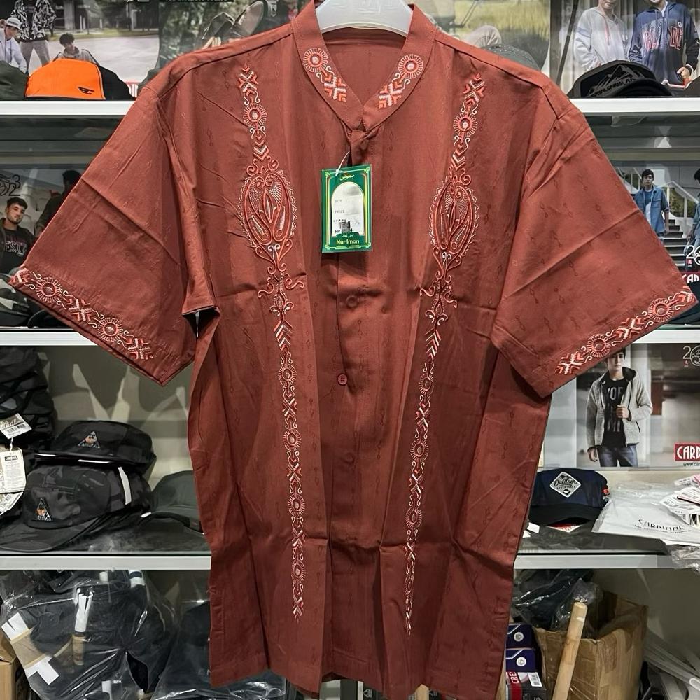 TERMURAH OBRAL BAJU KOKO NUR IMAN LENGAN PENDEK / KEMEJA KOKO MURAH