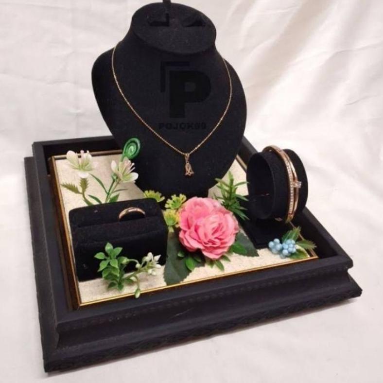 NEW Tempat Perhiasan Seserahan - Tempat Perhiasan Seserahan Kalung Gelang Cincin - Tempat Perhiasan 