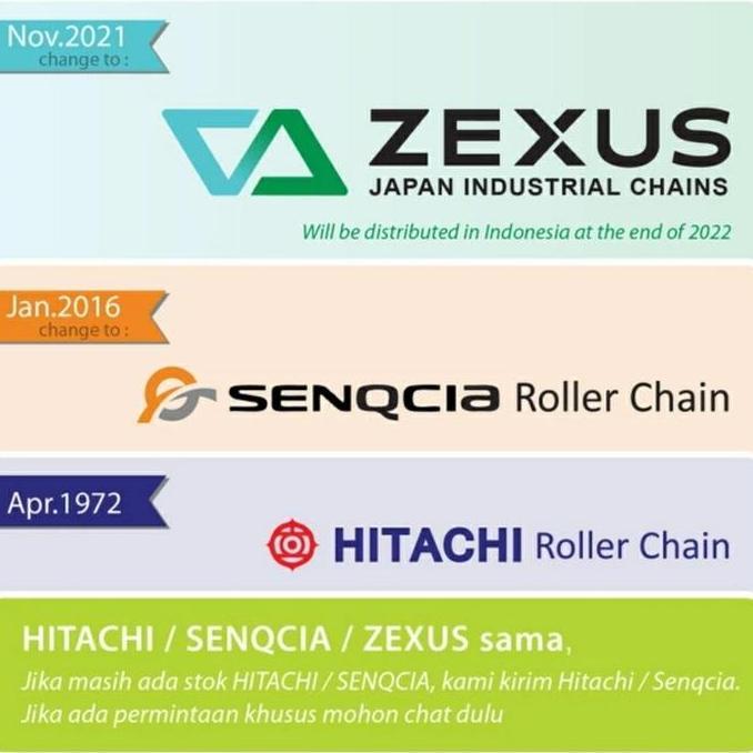 ROLLER CHAIN RS 120 - 1 ZEXUS JAPAN ( RANTAI RS120 SINGLE ZEXUS )