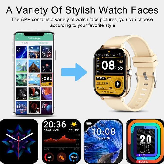 Cesso- Biden Y13 Smartwatch Color Screen Magnetic Charging Full Touch Fitness