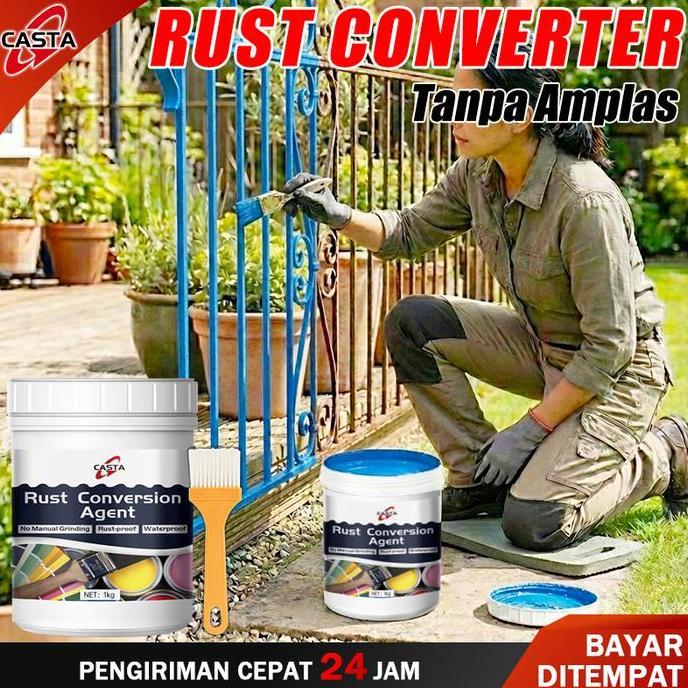 CASTA Cat Anti Karat untuk Besi Berkarat | Rust Converter Penghilang Karat | Anti Rust Paint Renovas
