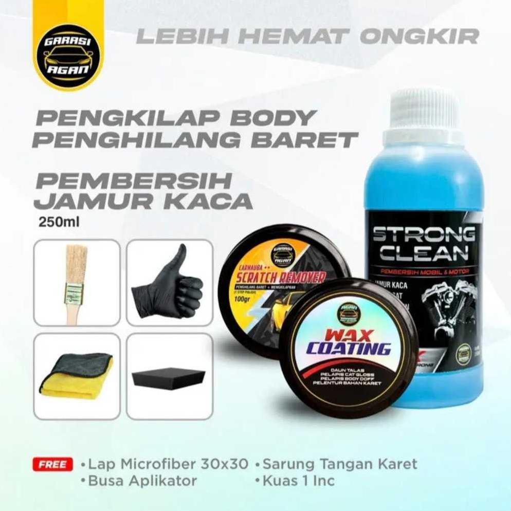 PROMO TERBARU GARASI AGAN JAKARTA WAX COATING 100GR BODY MOBIL / PENGKILAP BODY MOBIL / PENGKILAP BO