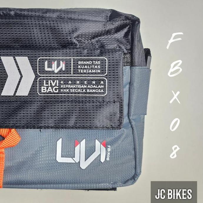Tas Front Block Depan Sepeda Lipat Livi FB-X08 by Element, Bicycle Frontblock Bag / Waist Bag / Slin