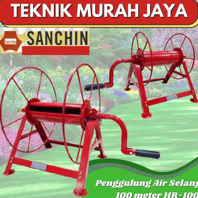 SANCHIN Penggulung Alat Gulung Selang Air Hose Winch Reel HR-100 100M