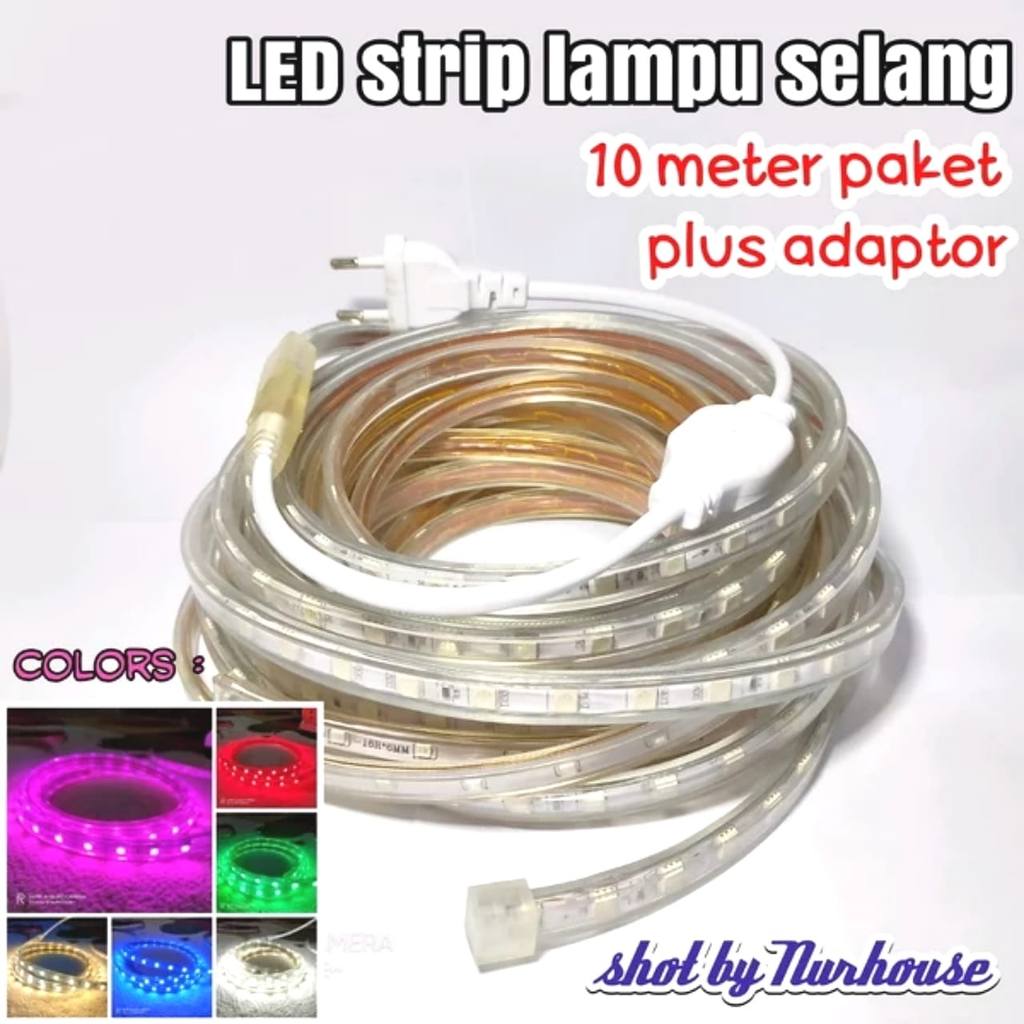 Lampu Led Plafon Rumah Lampu Led Strip 10 Meter Plafon Variasi Lampu Natal Tipe 5050 10 Meter
