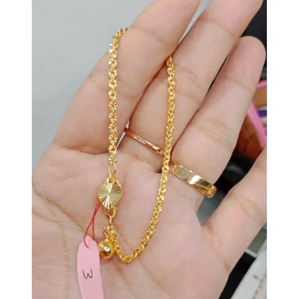 Gelang Tangan Nuri Best Seller Emas 5Gram Sepuhan Anti Karat Anti Luntur Di Minatiiii Ada Surat