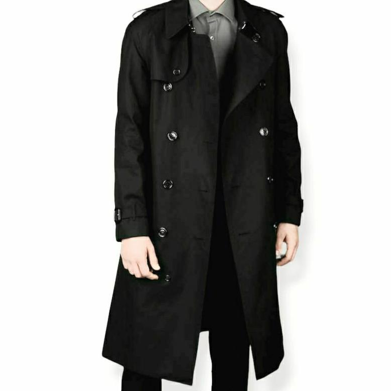 TERBARU ZIVK Harvey Trench Coat Double Breasted - Coat Panjang Pria