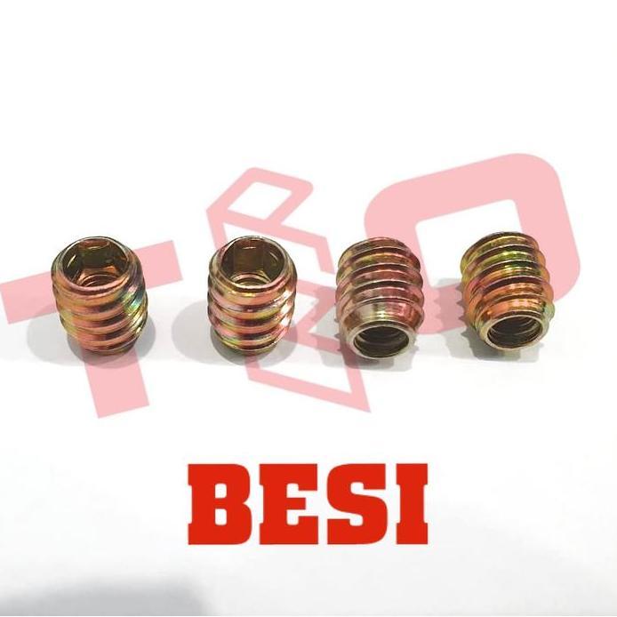 Mur Nanas M6x13 OE BESI - M6 x 13 Kunci L - Tanam Insert - Tanpa Bibir