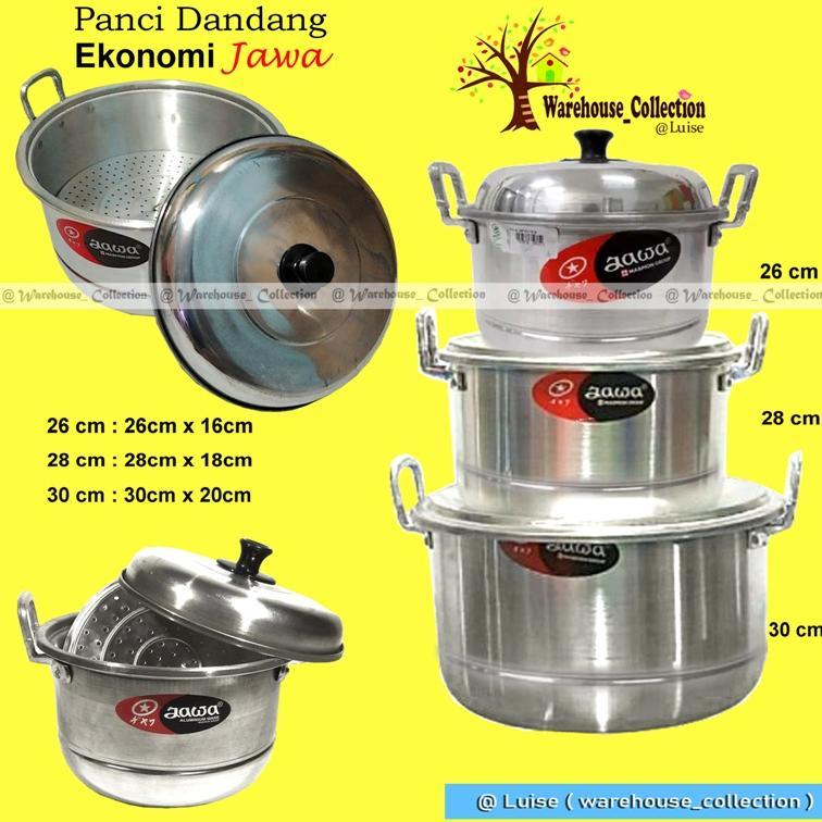 Panci KukusJawa / Dandang Jawa / Panci Ekonomi / Panci dengan Sarangan Jawa Maspion 26cm ,28cm , 30c