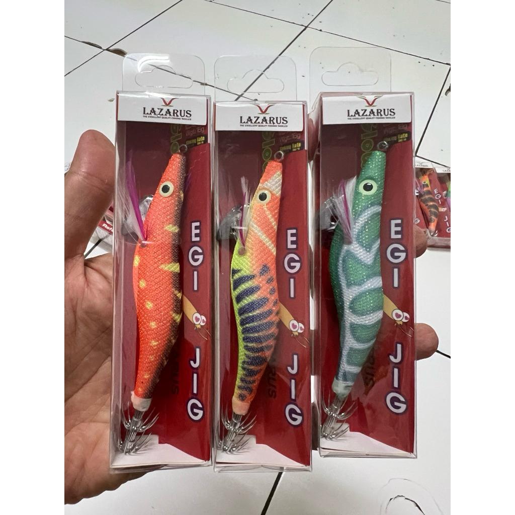 Pancing Cumi/Egi Jig Lazarus Premium Glow & Rattle