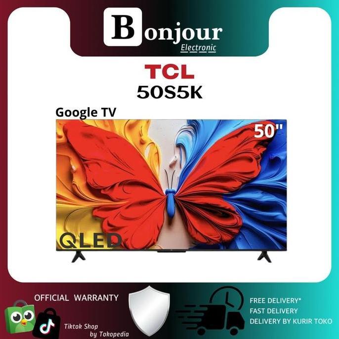 QLED TV TCL 50 Inch 50S5K Google TV FHD TCL 50S5K S5K TV TCL 50 Inci