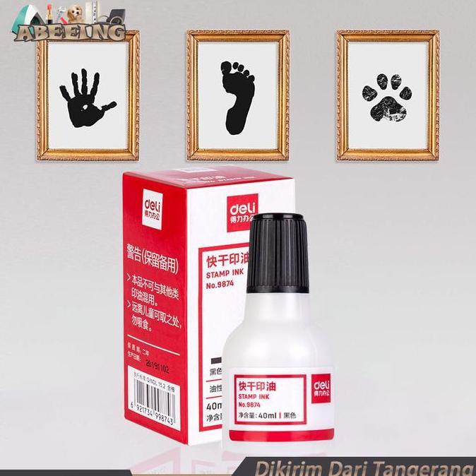 CIEN 40ml Tinta Nobu Permanen Plastik Tinta Stempel Permanen Stamp Pad Ink
