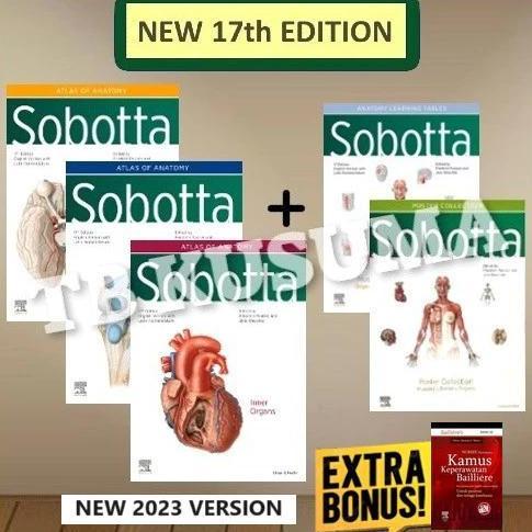 TORABIS_STORE - SOBOTTA ENGLISH ATLAS OF ANATOMY 17ED / SOBOTTA INGGRIS 17TH EDITION - ORIGINAL