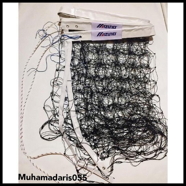 Best Seller Mutyara Net Voli Super Quality Mizuno Jaring Hitam Ukuran 9,5 M Tegak 1 M Diameter 2 Mm 