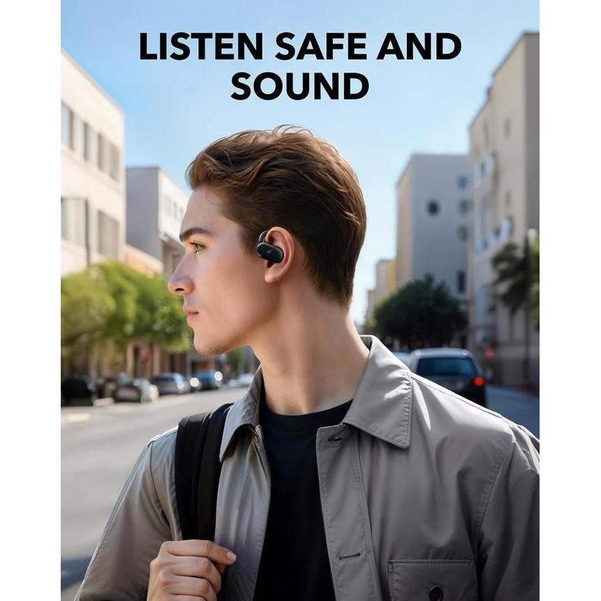 Alto- Soundcore V20I Open-Ear Headphones, Adjustable Ear Hooks, Ultra-Comfort, Snug Fit, Powerful So