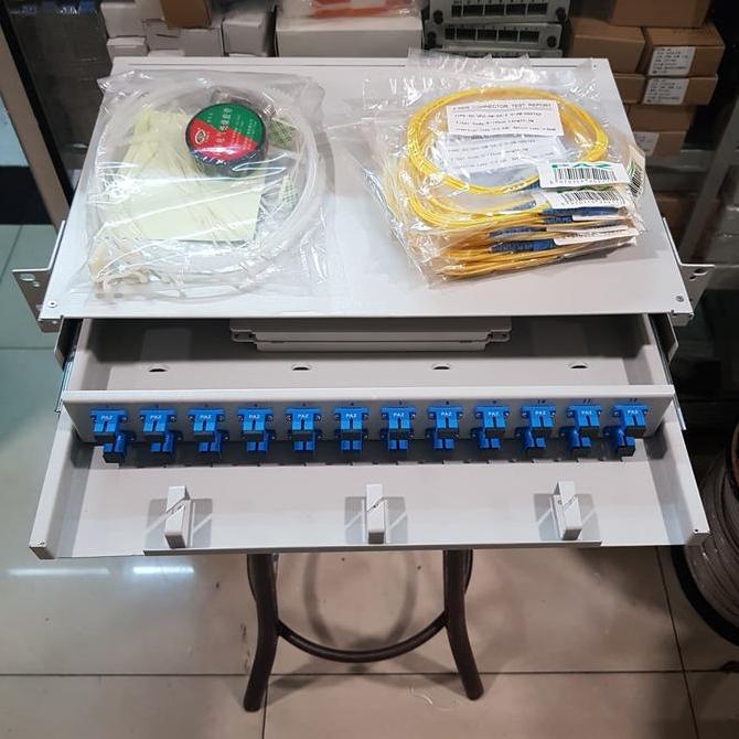 NEW OTB 24 core PAZ / Optical Terminal Box / ODF rack 24 core merek PAZ