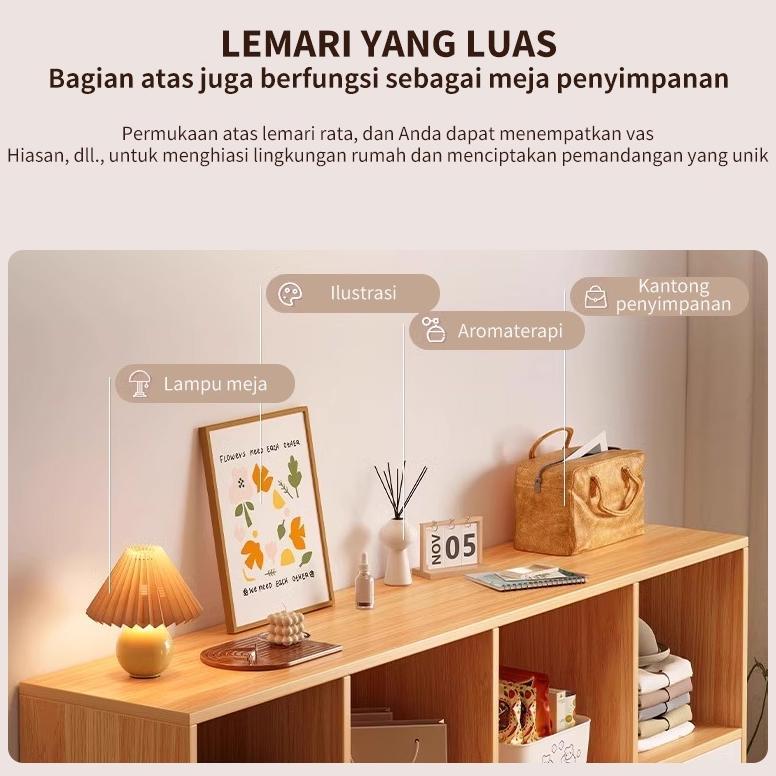 RECOMMENDED COD lemari kabinet kayu Lemari Dapur Minimalis lemari lantai ruang tamu  lemari buku kay