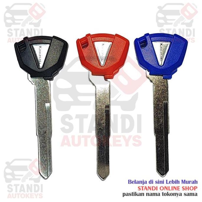 Kunci Motor Key Blank Transponder Bahan Kunci Kawasaki Ninja Zx 6 R Zx7R Zx9R Zx10R Zx12R Zx14R Z750