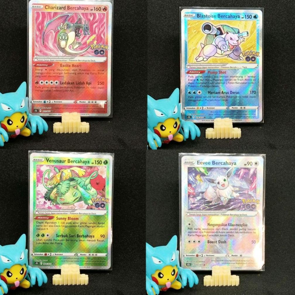 Discount Trio Kanto Bercahaya + Eeve Bercahaya Pokemon Go Tcg Pokemon Indonesia
