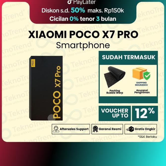 7kadachici - handphone hp xiaomi poco x7 pro 5g dimensity 8400-ultra 6000mah 90w hypercharge crystal