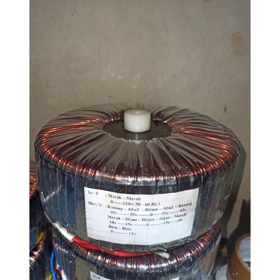 trafo toroid donat 20a ct65v..55v murni
