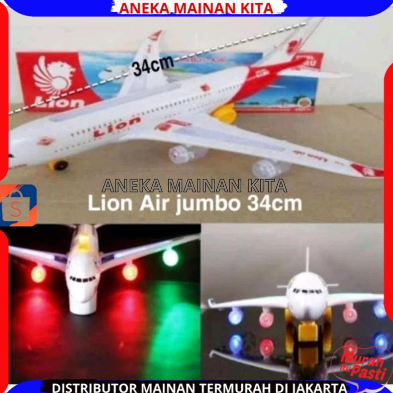 original mainan anak pesawat lion airbus a380/a330  manan anak pesawat terbang mainan pesawat batika