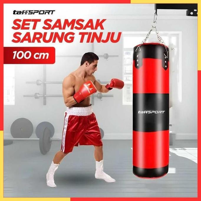 Alat Samsak Latihan Tinju Berdiri Gantung Isi Bantalan Boxing Beladiri
