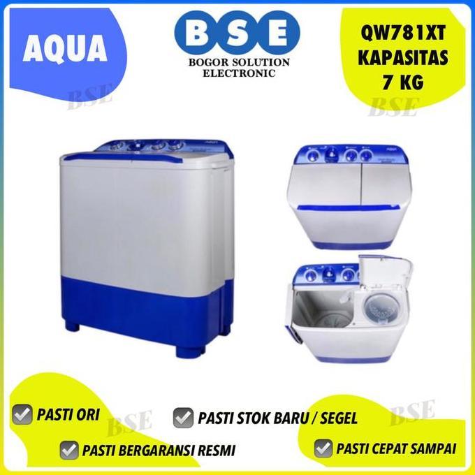 Mesin Cuci 2 Tabung Aqua Promo Murah | Aqua Qw781xt | Qw 781xt | qw781