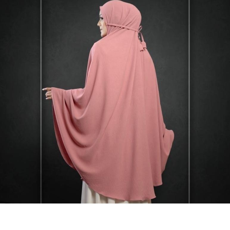 original hijab jilbab bergo khimar maryam jumbo syari crinkle airflow  premium non pet xxxxxl (5xl) 