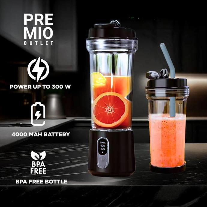 PREMIO Mini Juicer Blender Portable 500 ML Rechargeable BPA Free [terbaik]