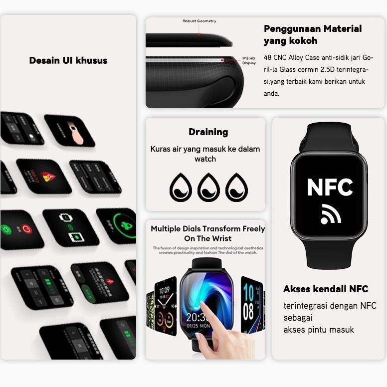 NEW PROMO EZON-Samrt watch S10 Pro Max|S10 Mini Original with 1.81" |1.49"HD AMOLED Display GPS NFC 