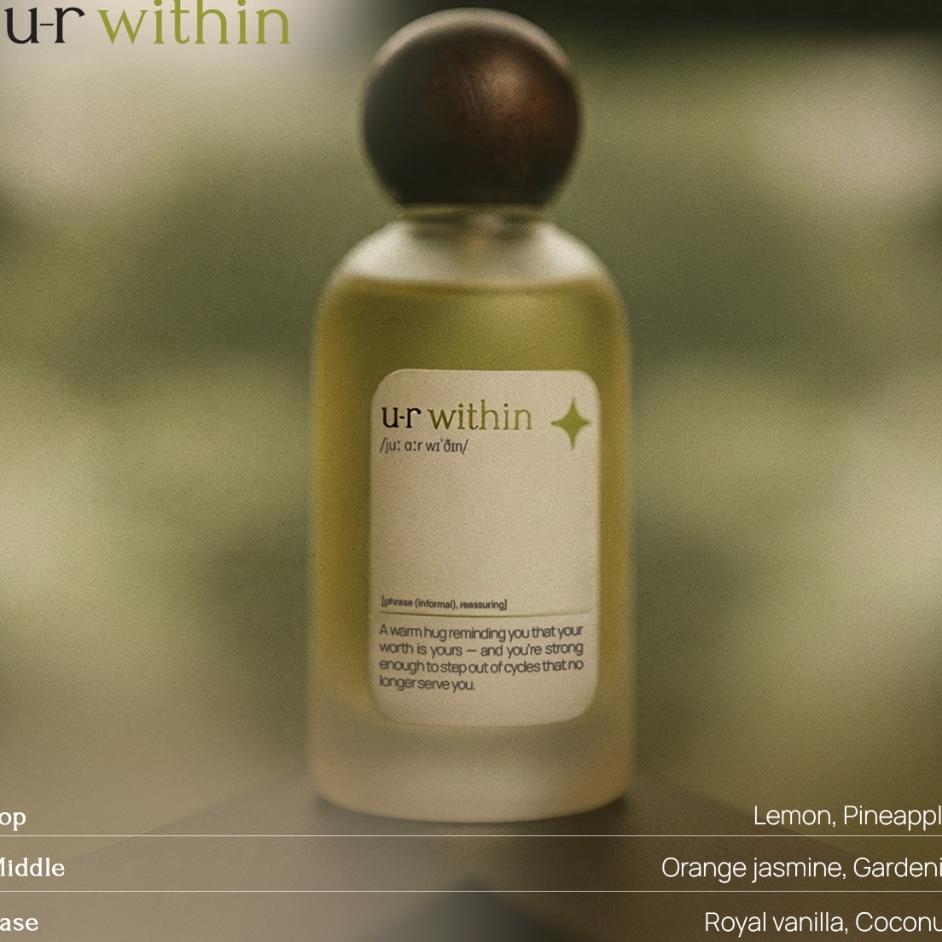 U-R Within Perfume Series 50Ml - Extrait De Parfum | Parfum Lokal, Wangi Tahan Lama, Unisex