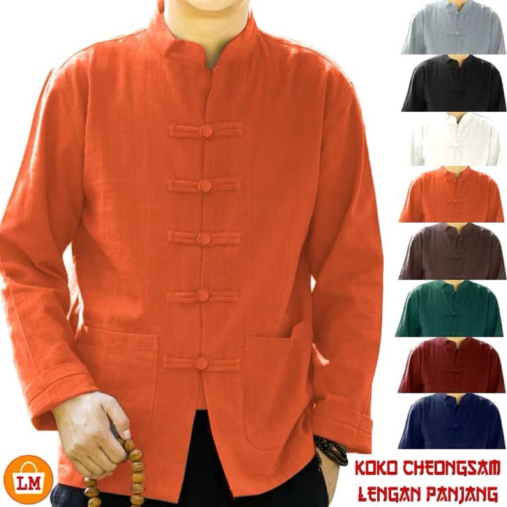 TERMURAH BAJU KOKO SHANGHAI CHONGSAM IPMAN MODEL KERAH MANDARIN