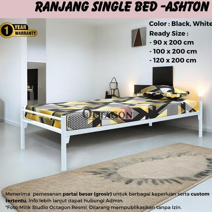 SALE - Ranjang Divan Besi Minimalis 90x200 100x200 120x200 Ashton