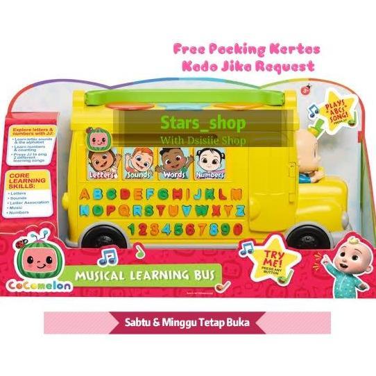 Cocomelon Musical learning Bus Original / Mainan Edukasi Anak
