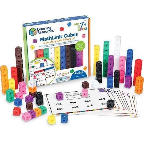 Learning Resources MathLink Cubes Elementary Math Activity Set