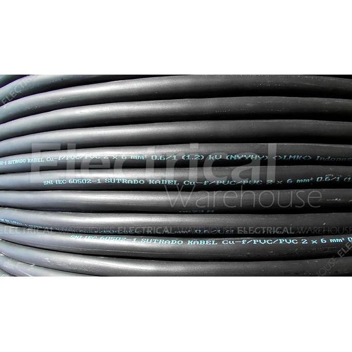 Promo Kabel Listrik Serabut Nyyhy 2X6Mm2 Sutrado (Hy 2X6Mm 2X6 Mm 2 X 6 Mm2) Cod