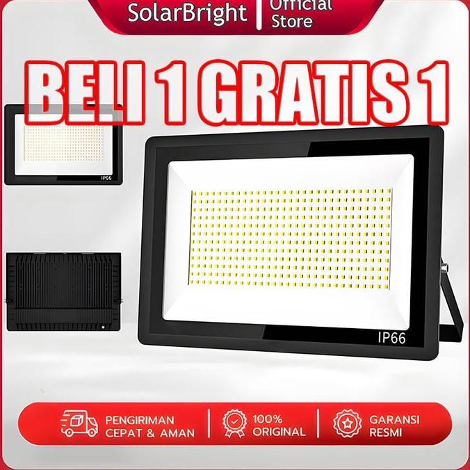 Newlict- Solarbrht Dutdoor Lampu Sorot Led 500W Ip67 Tahan Air & Debu Garansi 30 Tahun Ideal Untuk L