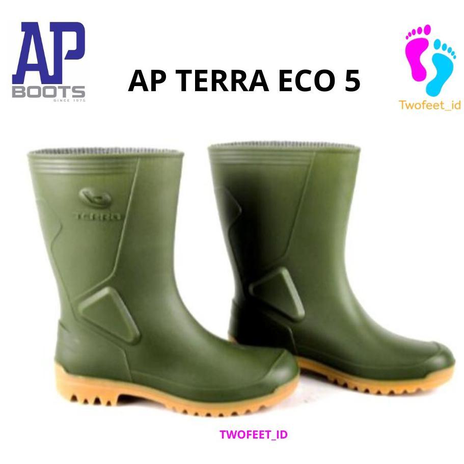 AP BOOTS TERRA ECO 5 SIZE 25-28 WARNA HIJAU / SEPATU AP BOOTS PENDEK TERRA ECO 5 HIJAU