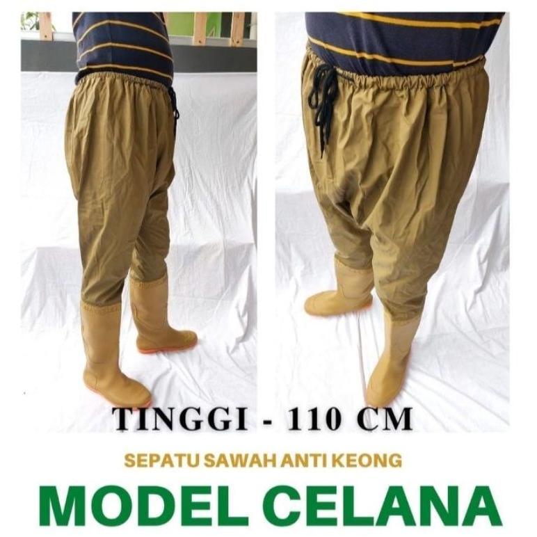 SEPATU CELANA 110 CM SEPATU PANJANG TANI SEPATU SAWAH KERJA KEBUN EMPANG SEPATU TINGGI SEPATU CELANA