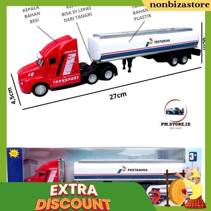 Diecast Truck Tangki Truck Oil Besi Premium Banyak Item