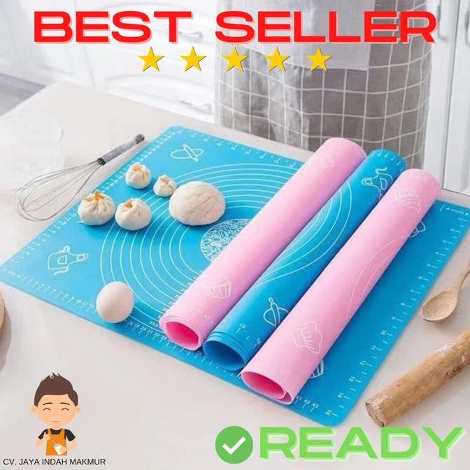 $$$$] Alas Adonan Silikon Baking Mat Silicone Alas Adonan Kue Donat Pizza