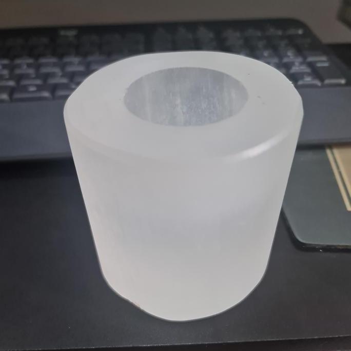 NEW SELENITE MAROKO TOWER BESAR DUDUKAN BOLA CRYSTAL BATU ASLI