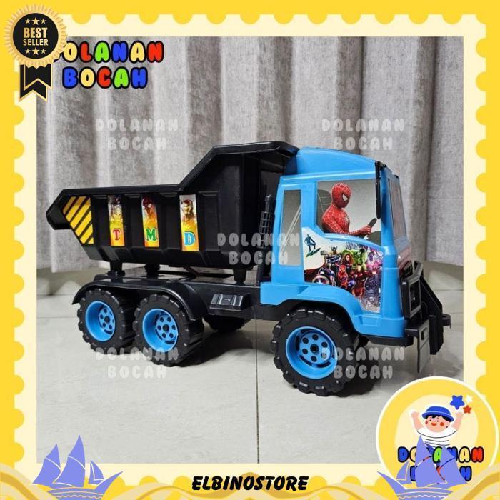Mainan Truk Tarik Oleng Dump Truck Pasir Suara Tektek Murah Tmd 01
